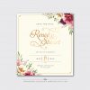 Berry Bloom Wedding Invitation