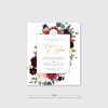 Burgundy Blush Wedding Invitation